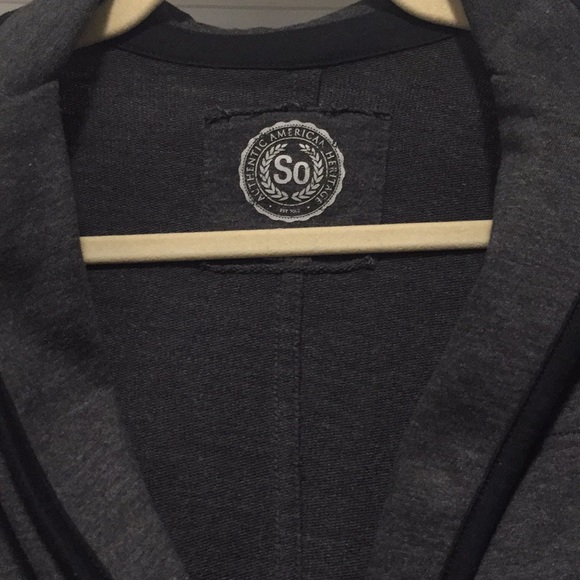 Grey blazer with black trim - Picture 2 of 2